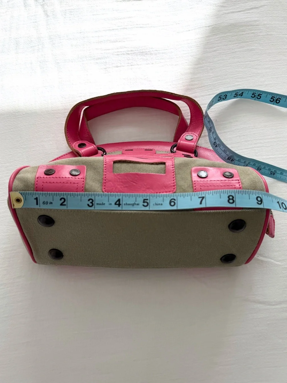 Y2K Small Tan & Pink Diesel Bag